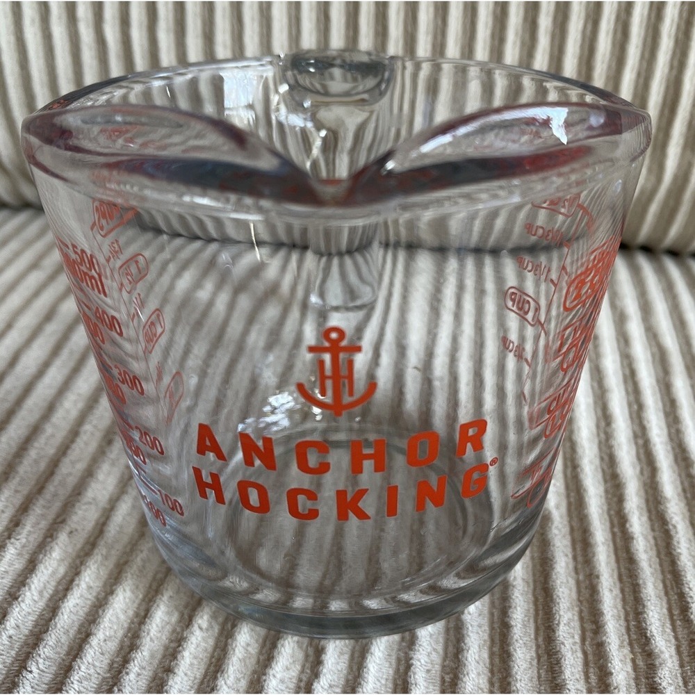 Vintage Anchor Hocking 2 Cup Glass Measuring Cup Excellent